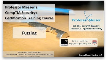 Understanding Fuzzing - CompTIA Security+ SY0-301: 4.1