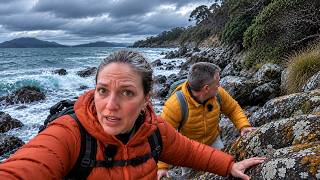 We had to RACE THE TIDE for this walk at Cockle Creek!