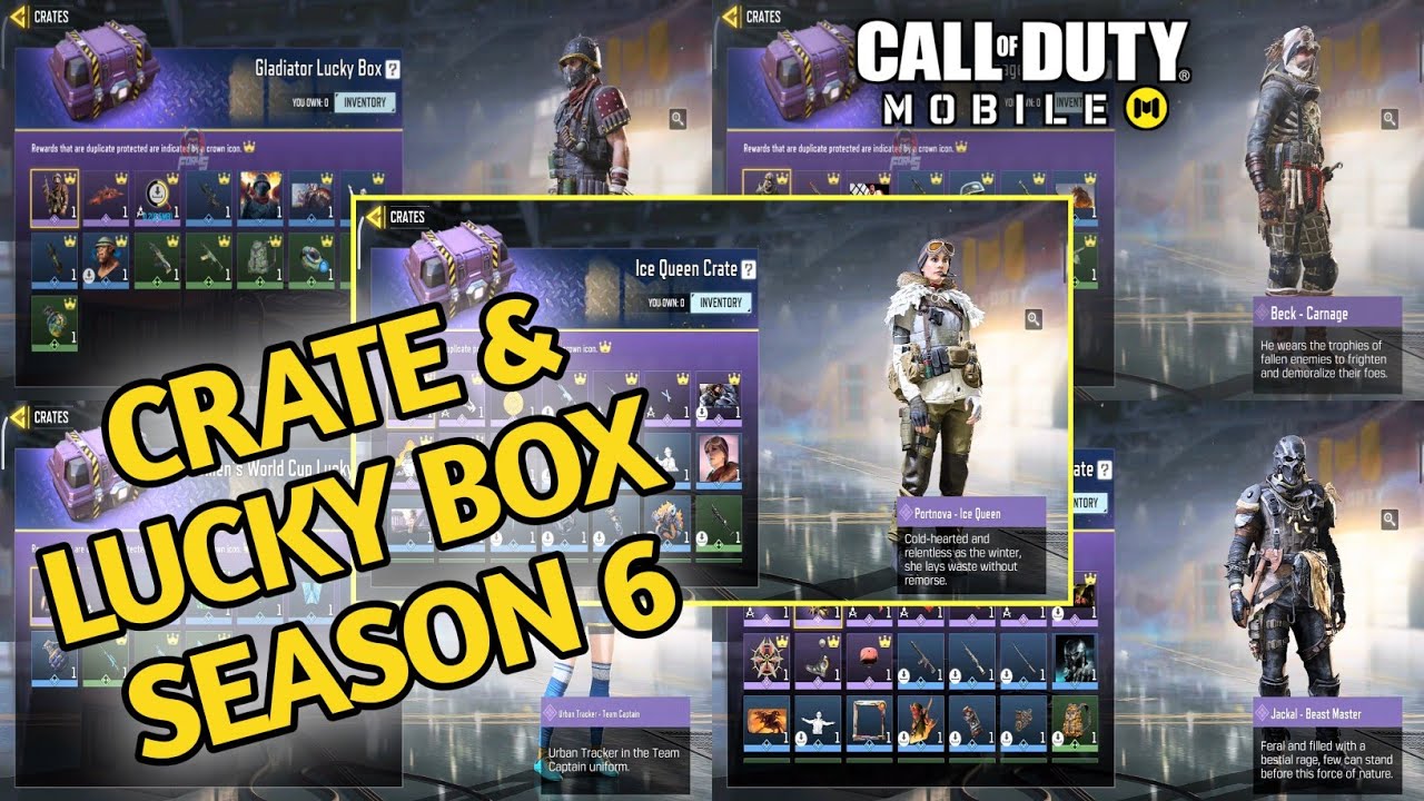 *NEW SEASON 6* ALL LUCKY BOX & CRATES FULL HD CODM LEAKS S6 😱 VIDEO