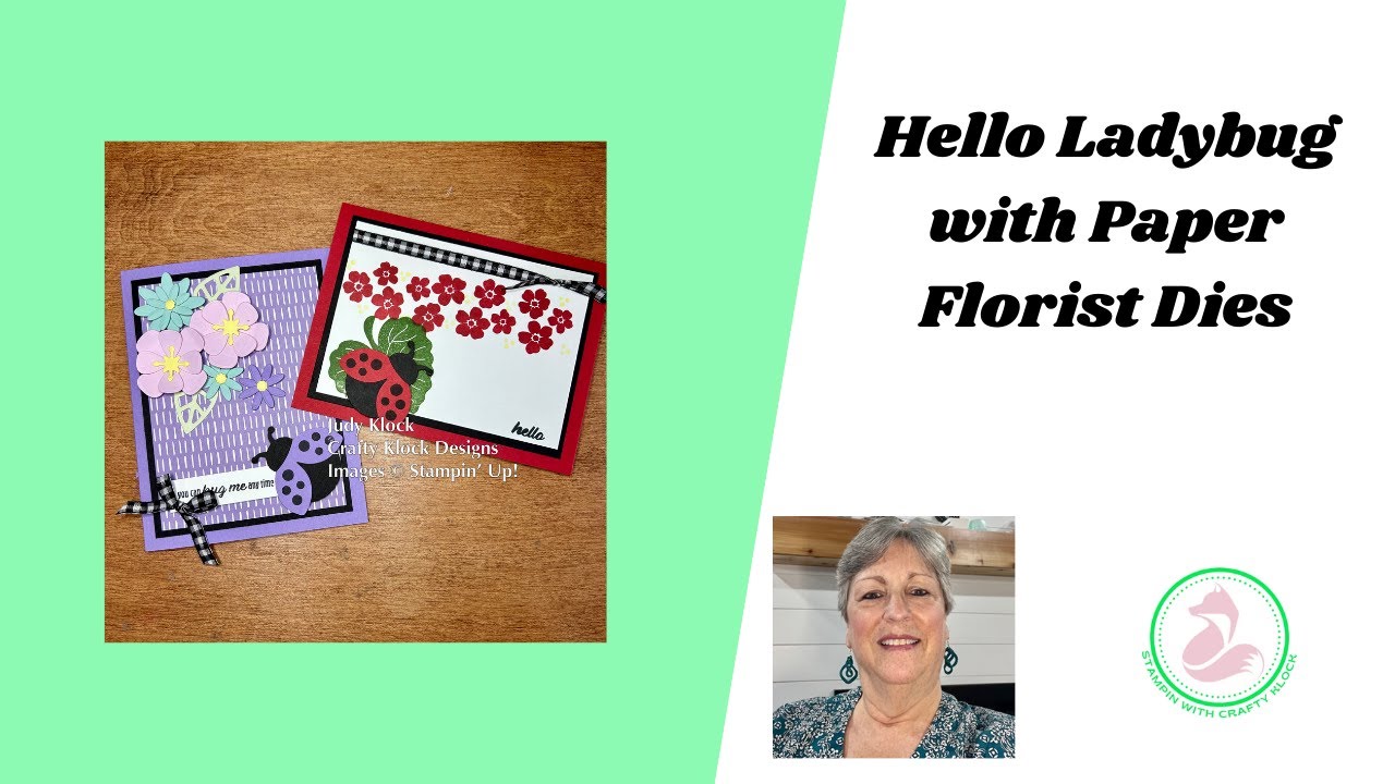 Hello Ladybug with Paper Florist Dies