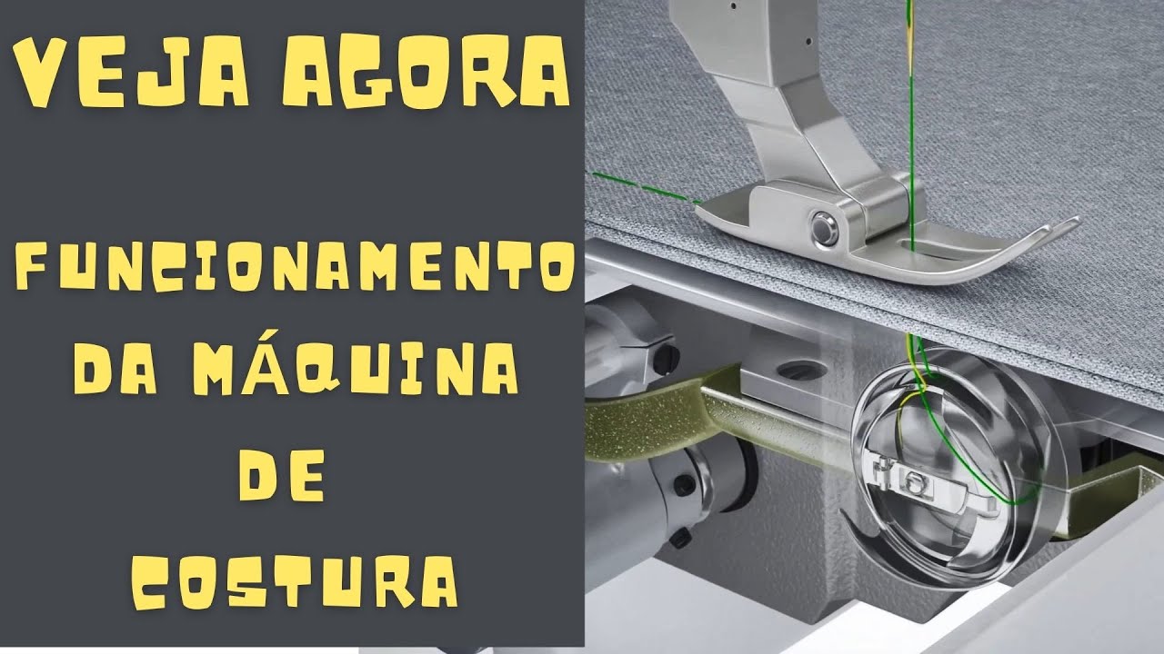 Veja como Funciona a Máquina de Costura, Formação do Ponto RETA