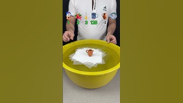 TRY TO GUESS HOW MANY TISSUES PAPER IT TOOK! #experiment #asmr #satisfying #water