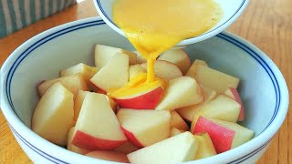 [English Sub]Add 2 eggs to the apple, stir with chopsticks, nutritious and delicious!