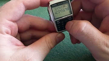 how to save a phone number in the casio databank dbc-32d-1aes