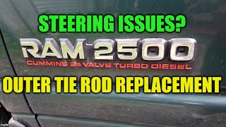 DODGE RAM 2500 Outer tie rod replacement