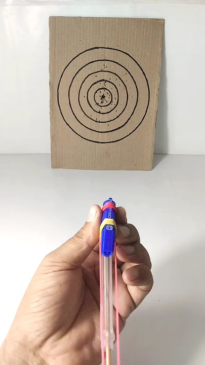 Pen gun /How to make pen gun | how to make slingshot #shorts  #pengun  #invention #gun