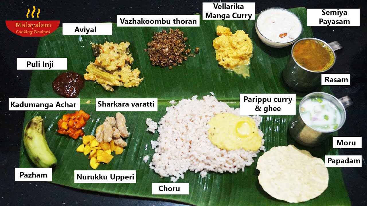 Mini Onam Sadhya Preparation | Kerala Sadya Recipes | Malayalam Cooking ...