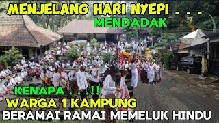 MENDADAK ! warga satu kampung beramai ramai memeluk agama hindu