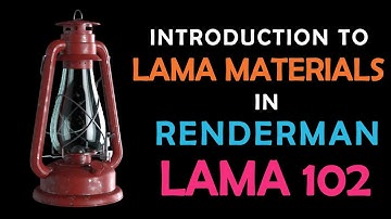 Lama 102 - Renderman - LamaDiffuse, LamaDielectric and LamaConductor