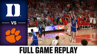 Duke vs. Clemson Full Game Replay | 2024-25 ACC Men's Basketball