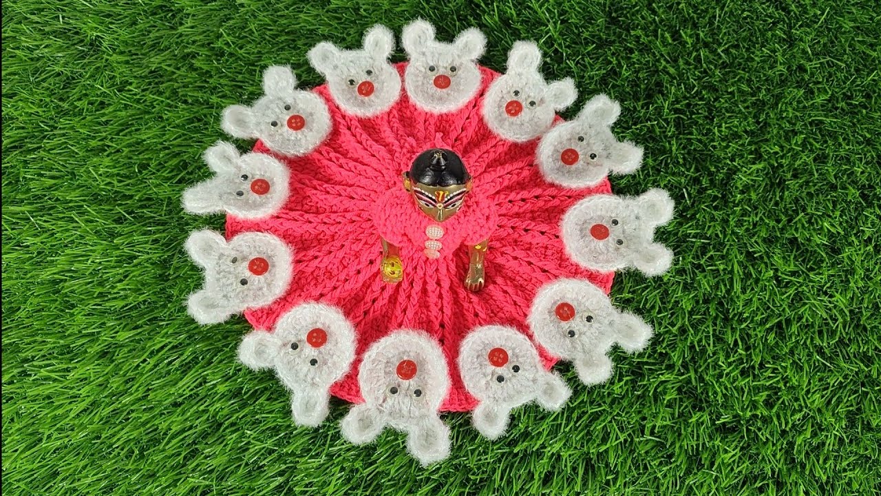 क्रोशिया से बनाए सभी साइज के लड्डूगोपाल की सर्दी की कार्टून वाली ड्रेस | all size laddugopal woolen👗