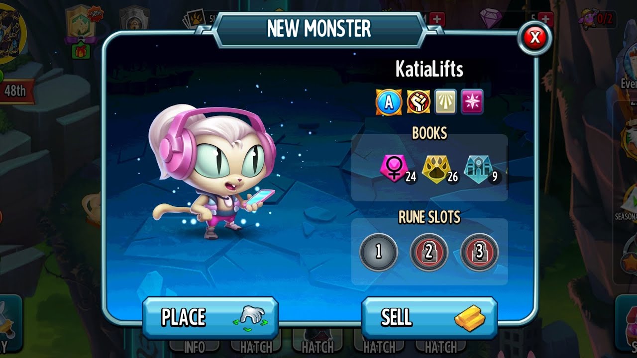 Hatching KatiaLifts | Monster legends gameplay 