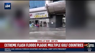 Freak weather causes heavy flooding in Gulf countries