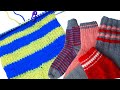 Полоски спицами по кругу без ступенек ДВА способа | How to knit jogless stripes