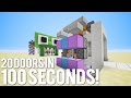 Minecraft: Another 20 Doors in 100 Seconds!
