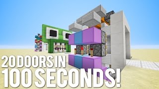 Minecraft: Another 20 Doors in 100 Seconds!