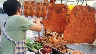 Crispy Roasted Pork! The Most Popular Braised Pork Recipe - Cambodia Street Food