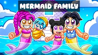 Having a MERMAID KPOP FAMILY in Roblox!