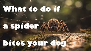 Podcast 91: What to do if a spider bites your dog Keeping Your Dog Safe From Spider Bites