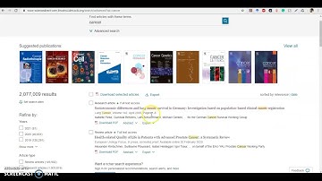 ScienceDirect Database Search Tutorial