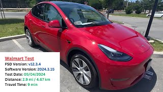 Tesla FSD Beta v12.3.4 Test: Walmart