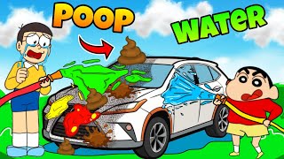 Shinchan And Nobita Open Car Wash Shop ๐ฑ๐ฑ | Shinchan And Nobita Game | Funny Game |