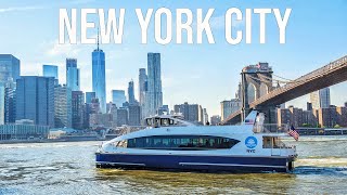 NYC Ferry Ride: Long Island City Queens to Downtown Manhattan Wall Street/Pier 11 (March 21, 2022)