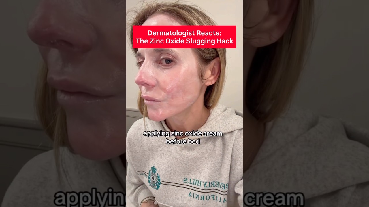 Dermatologist Reacts: The Zinc Oxide Slugging Hack