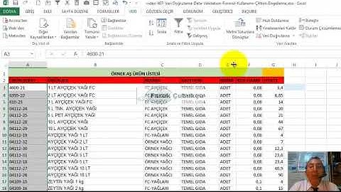 Excel Veri Doğrulama / Data Validation - Formül Kullanımı ile Çiftleri Engelleme