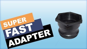 Super Fast Easy install NPT to QD Stubby Adapter to your IBC/Tote