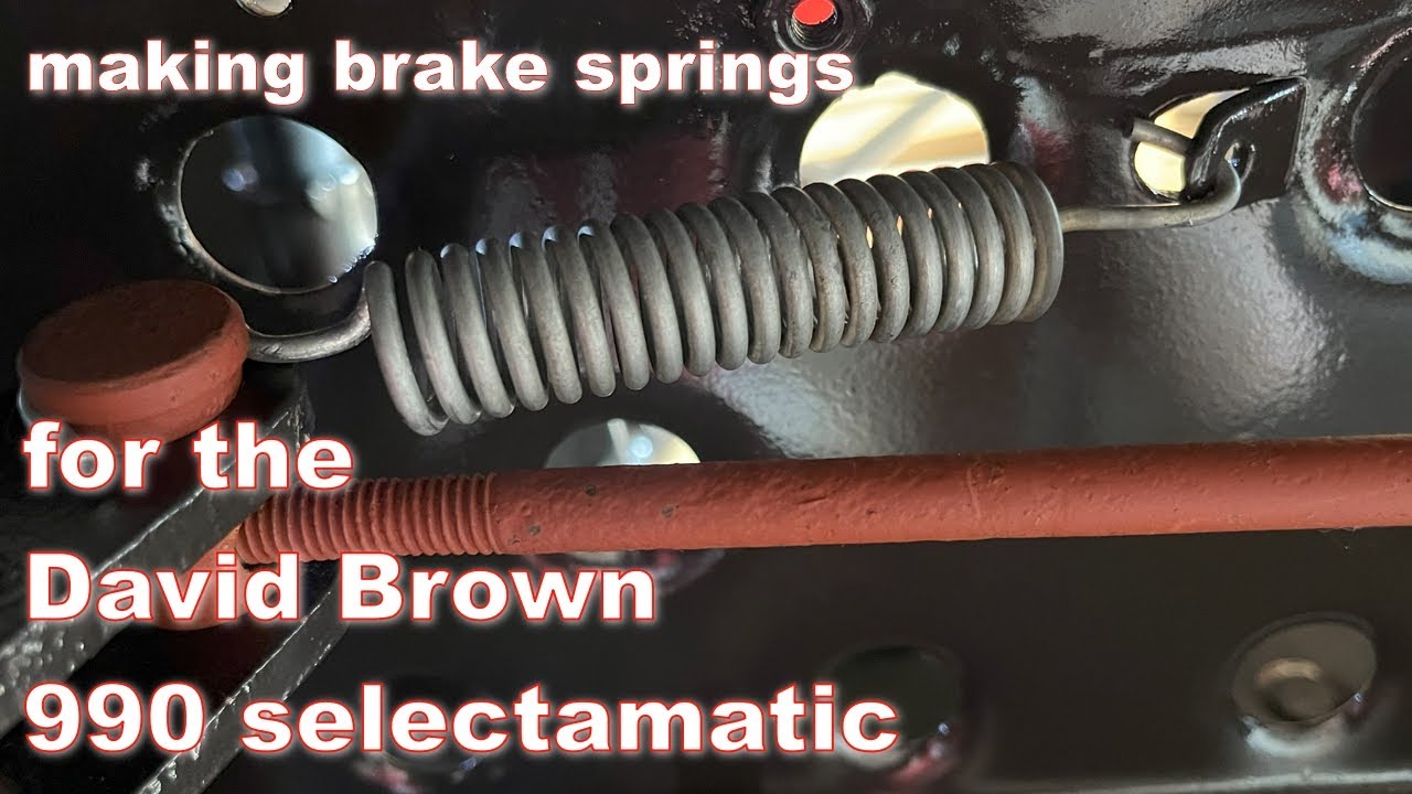 Making a set of David Brown 990 brake springs with a colchester lathe