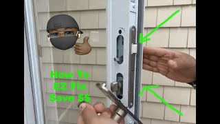 How to fix a Andersen Storm Door Handle Assembly Traditional Handle Set (42302)