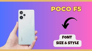 Font Size & Style POCO F5 || How to solve the font size and style || Font settings