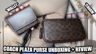 Coach [ PLAZA ] Purse 👜 + Wallet && Charm Unboxing + Review!! 📦 | NEW FAVORITE DATE NIGHT BAG!?✨ screenshot 5