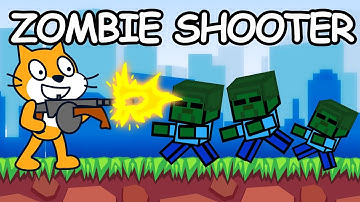 How To Make A Zombie Shooter Game in Scratch - Part 1 "How to make a Scratch Game"