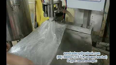 semi auto bag in box filling machine video