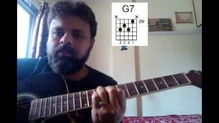 Lesson 11 - Learn Variations of C Major and G7 Guitar Chords (in Malayalam)