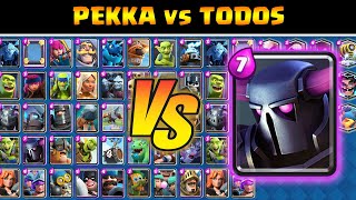 PEKKA vs TODAS LAS CARTAS TERRESTRES | Clash Royale