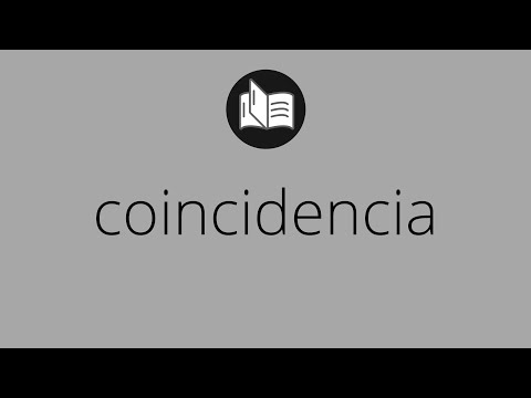 Video: ¿Qué es el concepto de coincidencia en la cuenta?