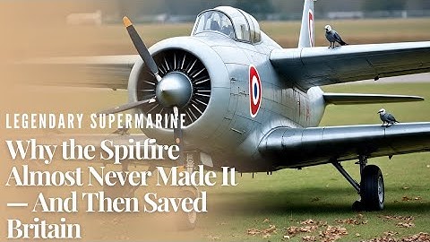 Why the Spitfire Almost Never Made It — And Then Saved Britain
