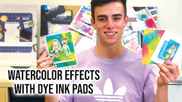 How to Create Watercolor Effects with Simon Hurley create.Dye Ink Pads