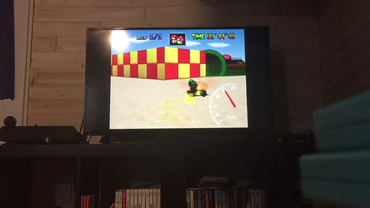 Mk64 Mario Raceway MK64 Mario Raceway 3lap 1'17''48 - YouTube