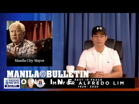 Manila Mayor Isko Moreno grieves the death of former city mayor Alfredo Lim