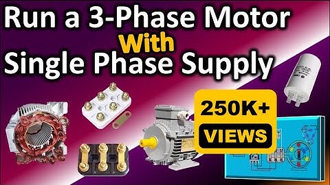 How to run 3phase motor on single phase supply / single phase to 3phase converter / Over 250k Views!