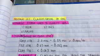 (1) Module 3.1 Classification of Soil. USDA