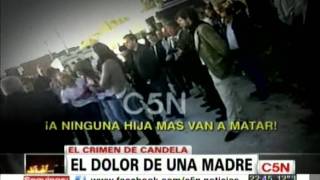 C5N - CASO CANDELA: LA REACCION DE LA MADRE ANTE LA NOTICIA