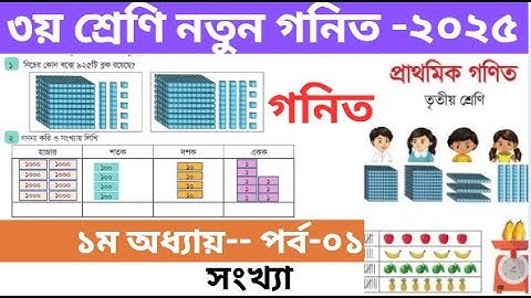 পর্ব-১ | তৃতীয় শ্রেনির গনিত ২০২৫। ৩য় শ্রেণি গনিত অধ্যায় ১ সংখ্যা | Class 3 math chapter 1 page 1-4