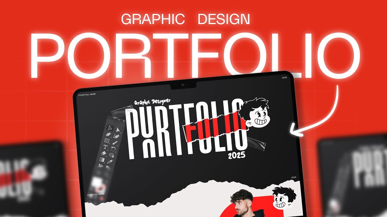 How to create a Graphic Design PORTFOLIO in 2025 | Step by Step Guide ...