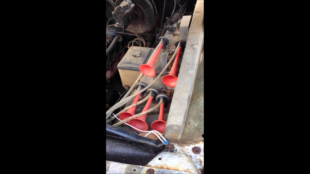 Dixie horns on 1977 f100 302 YouTube