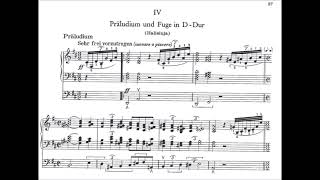 Franz Schmidt - Prelude and Fugue in D major (Hallelujah) - (Score Video)